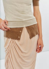 SWAYING 25 Early Autumn Double Pleated Skirt SW-SW25PF3B03C1-QF Light Pink